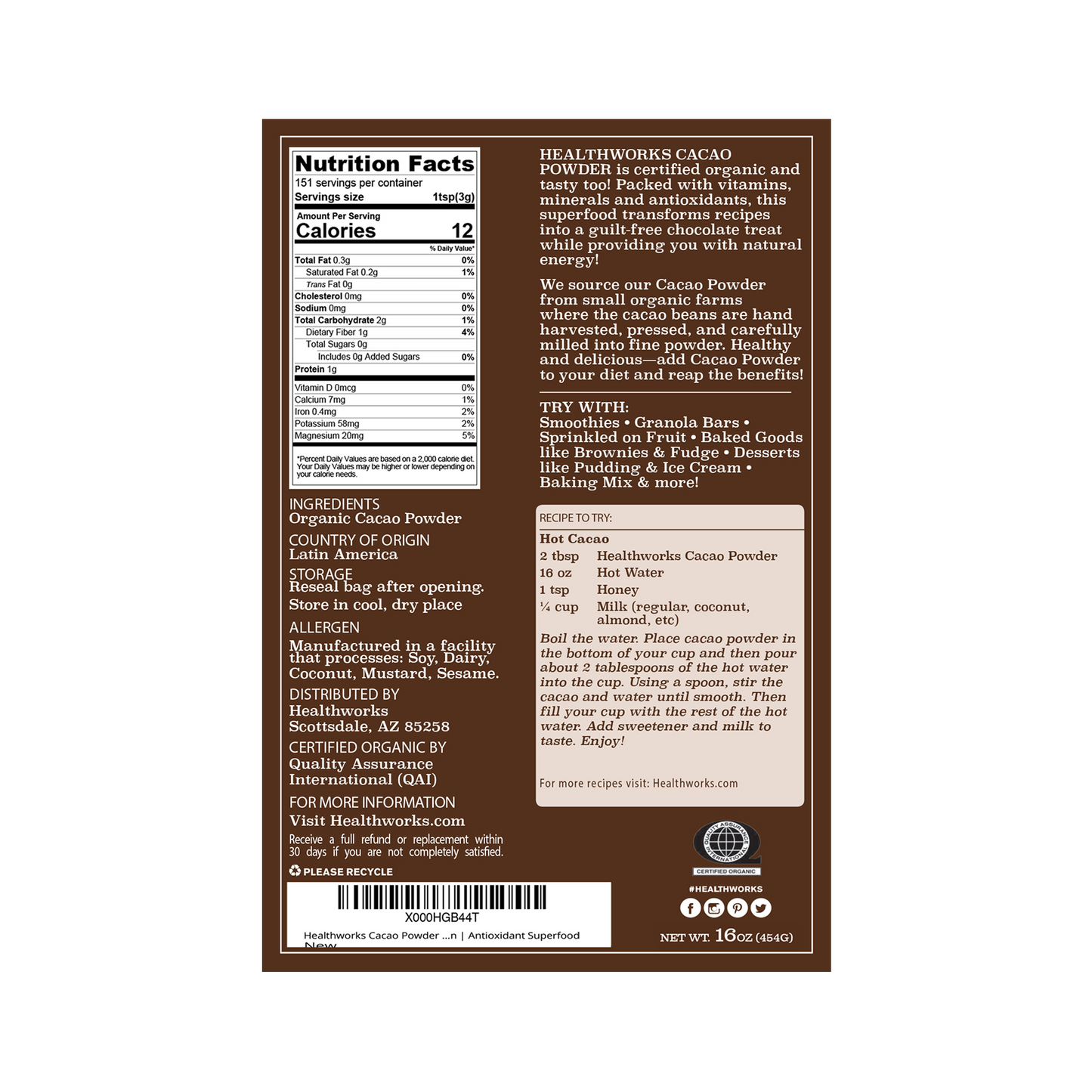Organic Cacao Powder