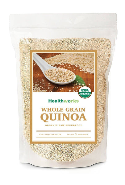 Healthworks Quinoa, Peruvian White Whole Grain Raw Organic