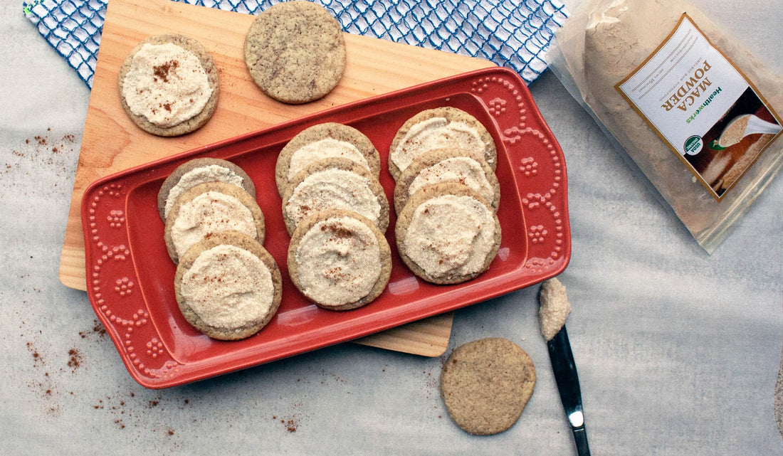 Cinnamon Cookies + Maca Buttercream