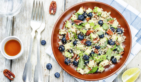 Summer Salad: Avocado Blueberry Quinoa Salad