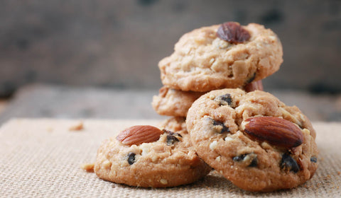 Crunchy Almond Cacao Nibs Cookies