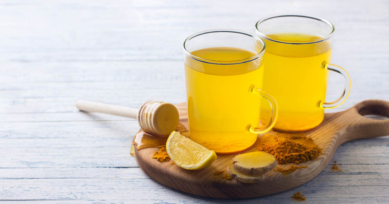 A Sunrise Lemon Turmeric Tonic