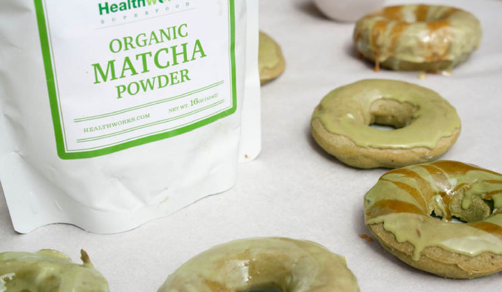 Glazed Matcha Donuts