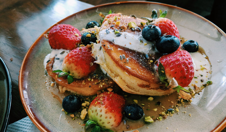 Go Green with Healthworks--Vegan Pancakes