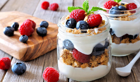 Healthy Snack Idea--Easy Flaxseed Parfait