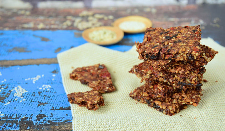 Keto Low-Carb Five Seed Crackers