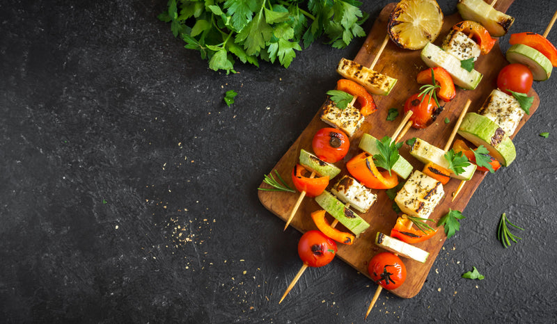 Pack For The Fall Picnic-- Homemade Grilled Veggie Skewers Recipe