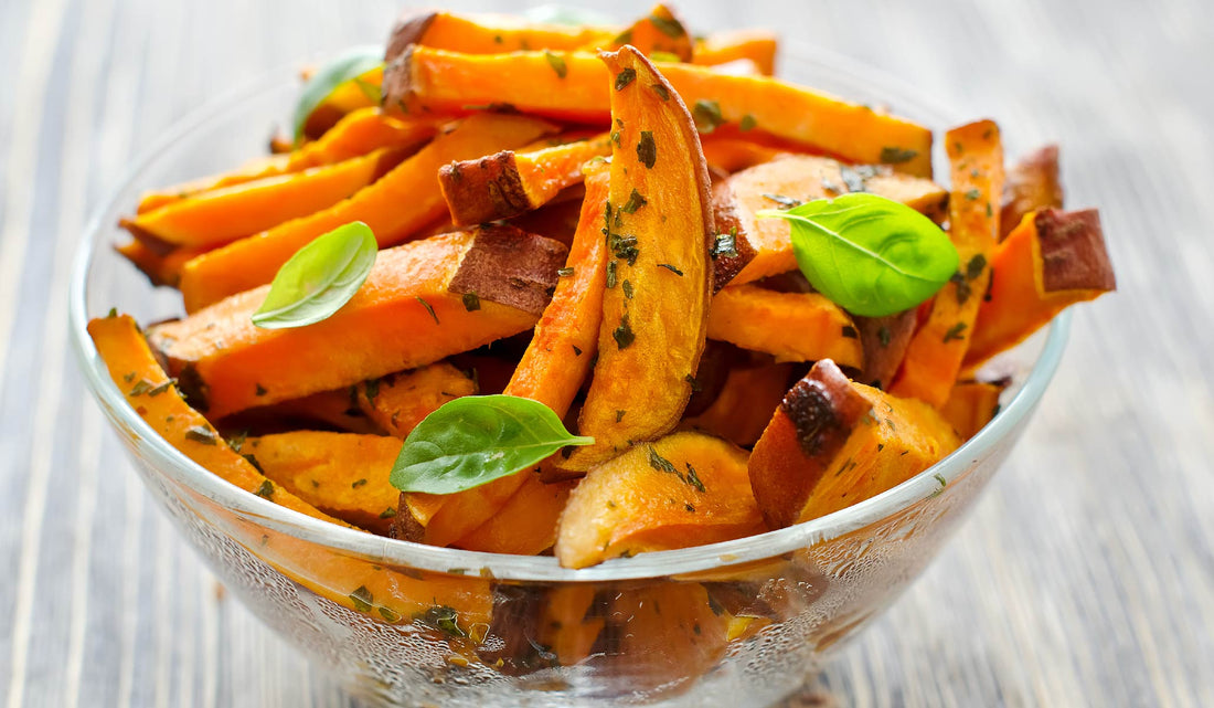 Superfood Sweet Potato Vegan Dessert Fries