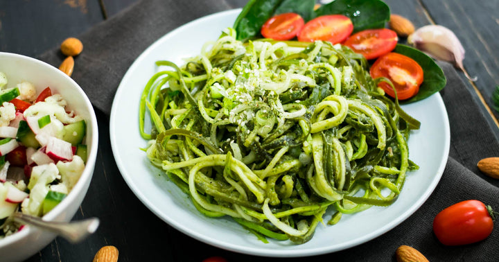 Lunch Box Idea - Zucchini Noodles with Hemp Pesto