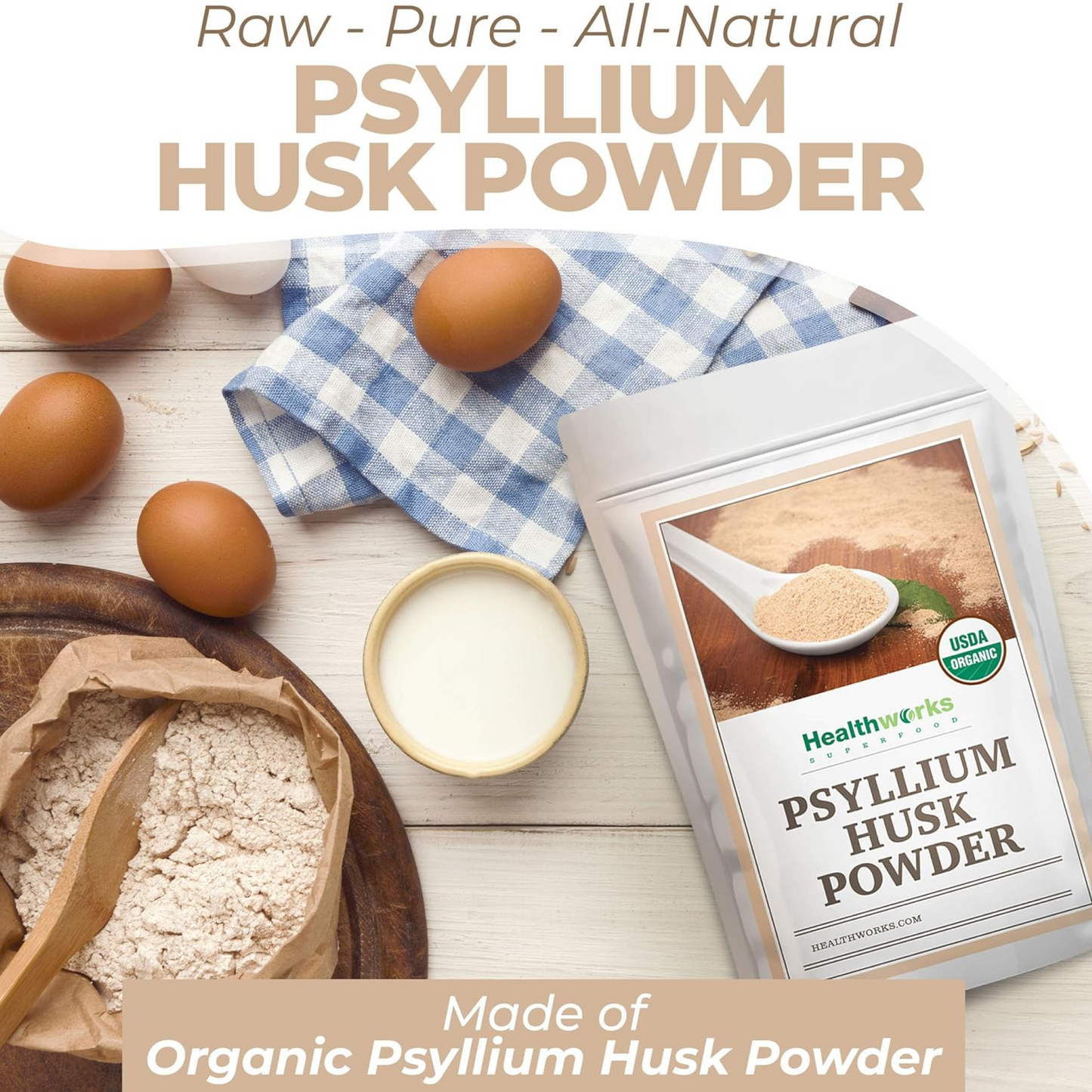 Organic Psyllium Husk Powder