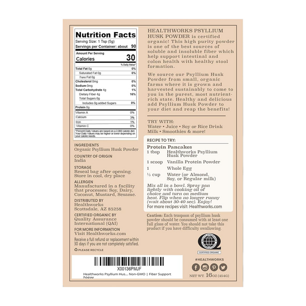 Organic Psyllium Husk Powder