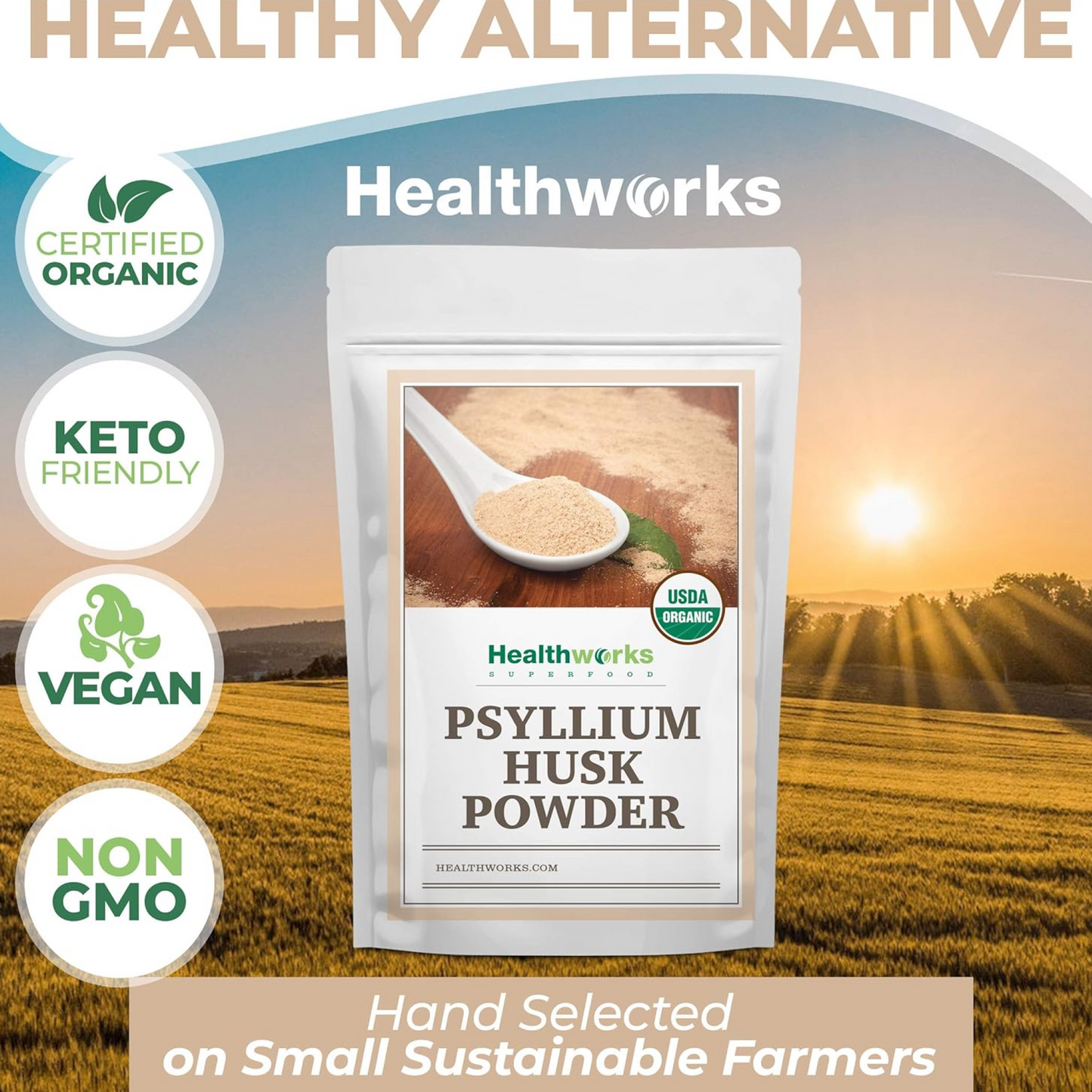 Organic Psyllium Husk Powder