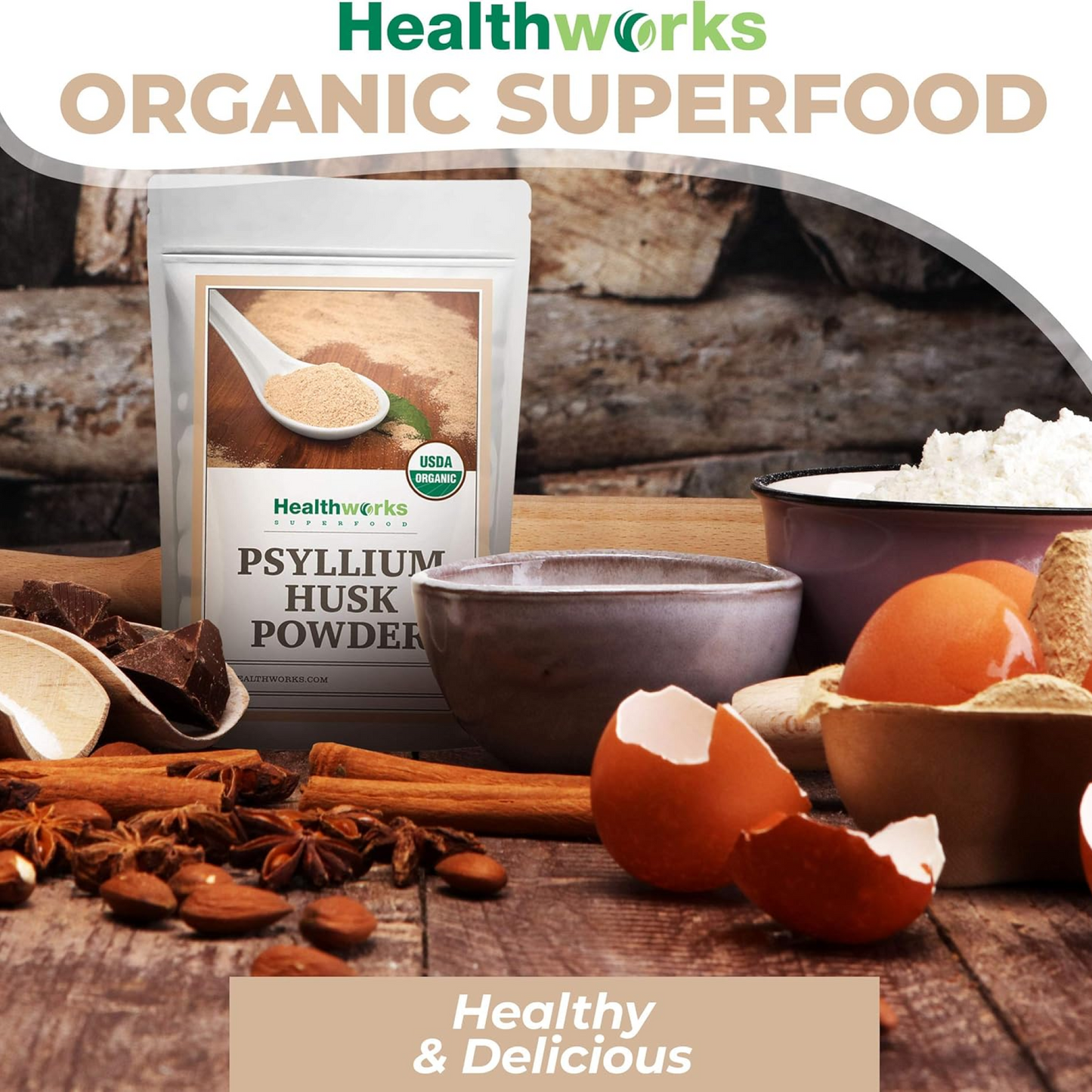 Organic Psyllium Husk Powder