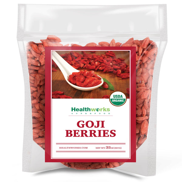 Healthworks Raw Goji Berries Organic, 2lb