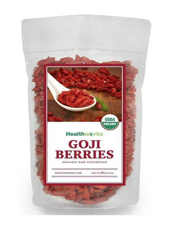 Healthworks Goji Berries, Raw Organic Sun-Dried
