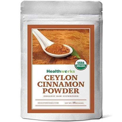 Healthworks Ceylon Cinnamon Powder Raw Organic - Healthworks Superfood Organic 