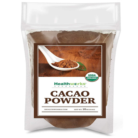 Healthworks Cacao Powder Organic, 1lb