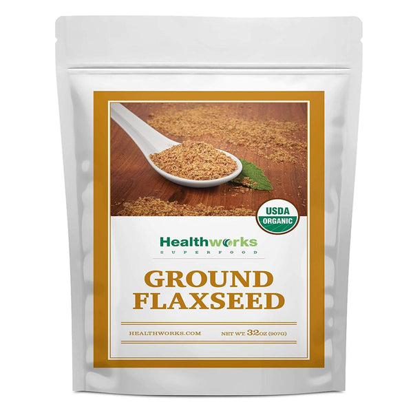Healthworks Ground Flaxseed Organic Cold-Milled, 2lb