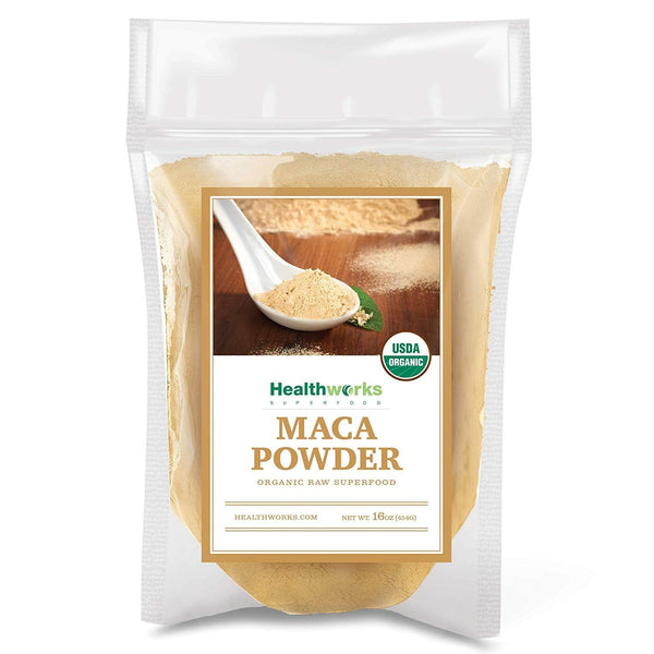 Healthworks Maca Powder Raw Organic, 1lb